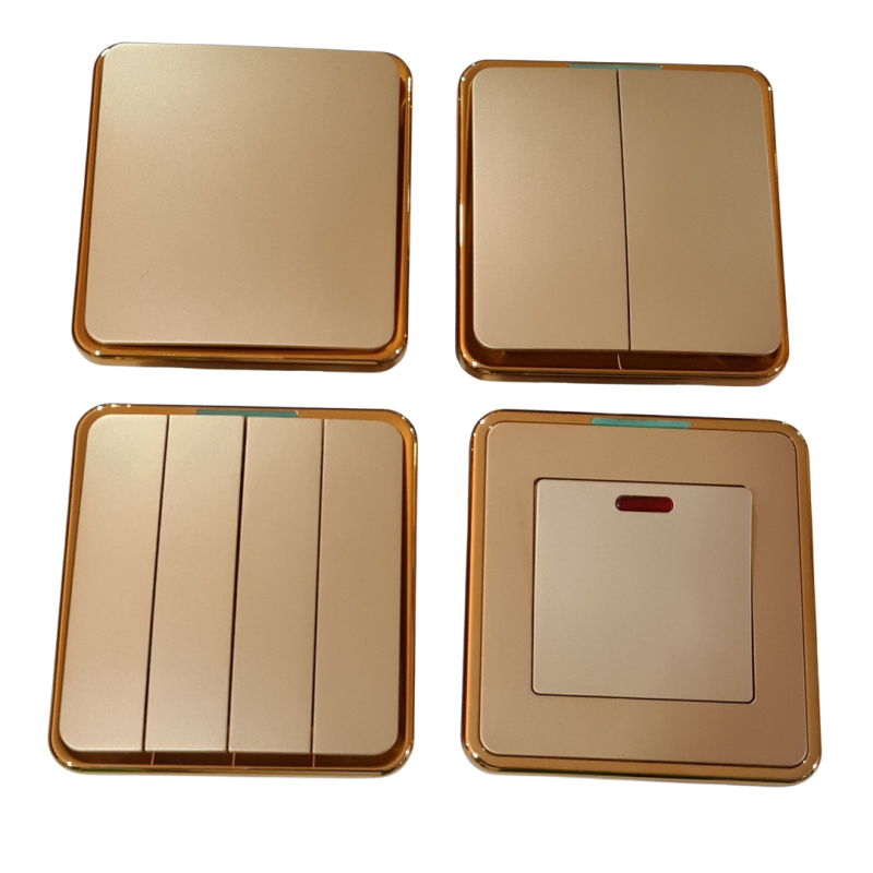 Luxury Gold Screwless Switch